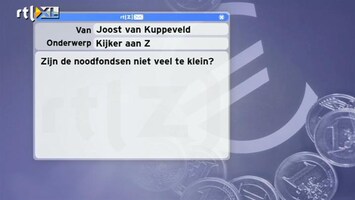 Special: De Kijker Aan Zet Zijn de noodfondsen niet veel te klein?