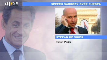 RTL Z Nieuws Sarkozy bereidt Fransen voor op afstaan deel soevereiniteit