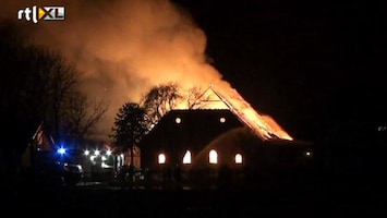 RTL Nieuws Paarden dood door brand in schuur