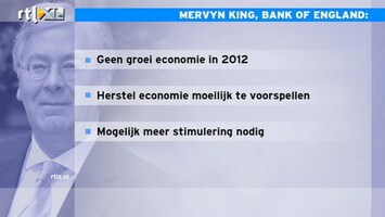 RTL Z Nieuws 12:00 King van Bank of England hint op stimuleren economie