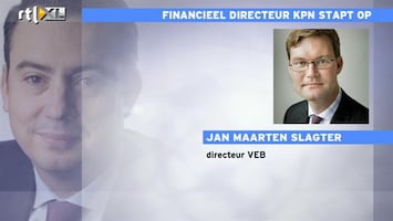 RTL Z Nieuws VEB: opstappen cfo KPN op allerslechtst denkbare moment