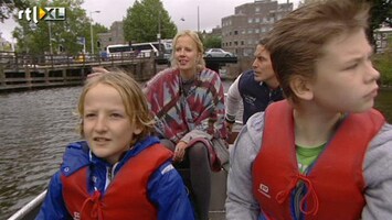 Green-kids Op de boot in Amsterdam