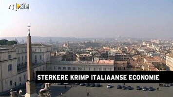 RTL Z Nieuws Italiaanse economie zakt weg