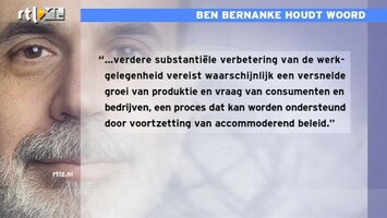 RTL Z Nieuws 15:00: Bernanke zet Amsterdamse beurs flink hoger