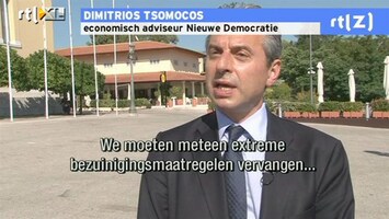 RTL Z Nieuws Economisch adviseur 'Nieuwe Democratie': Griekenland heeft meer tijd nodig