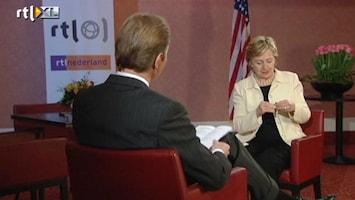 RTL Nieuws Rick Nieman interviewt Hillary Clinton (2009)