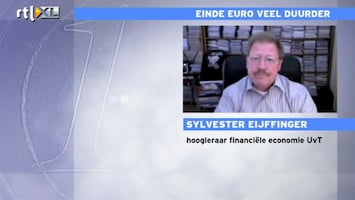 RTL Z Nieuws Eijffinger: kosten redden Euro veel lager dan kosten uiteenvallen eurozone