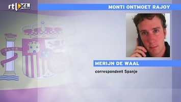 RTL Z Nieuws Rajoy en Monti zullen samen vragen dat Europa vaart maakt met uitvoering plannen'