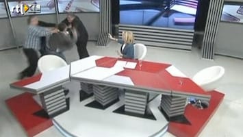 RTL Nieuws Discussie wordt knokpartij in Georgische studio