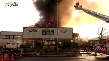 RTL Z Nieuws Grote brand fotolijstenfabriek Vianen