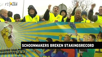 RTL Z Nieuws Schoonmakers staken al 10 weken