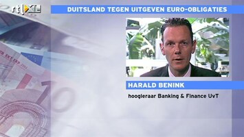 RTL Z Nieuws Hoogleraar Bennink over eurobonds: goede stap of niet?