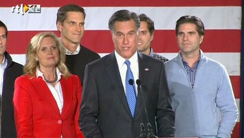 RTL Z Nieuws Romney wint voorverkiezing Iowa met 8 stemmen verschil