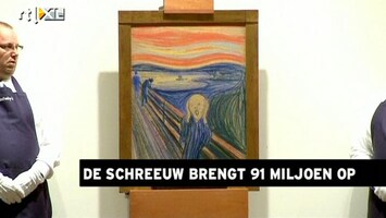 RTL Z Nieuws De Schreeuw van de Noorse schilder Edward Munch geveild voor ruim 91 miljoen euro