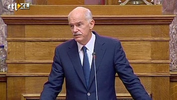 RTL Nieuws Grieks parlement stemt over Papandreou