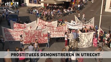 RTL Nieuws Prostituees protesteren tegen sluiting peesboten