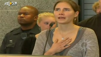 RTL Boulevard Amanda Knox zet voet op Amerikaanse bodem