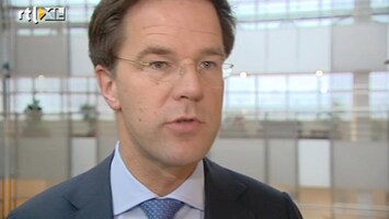 RTL Z Nieuws Rutte: positief dat groei in 2013 weer aantrekt