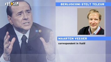 RTL Z Nieuws Toespraak Berlusconi stelt teleur