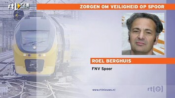 RTL Z Nieuws Zorgen om de veiligheid op het spoor