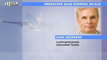 RTL Z Nieuws Groot onderzoek naar afspraken Schiphol en KLM