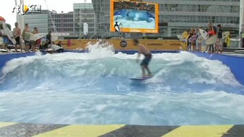 RTL Nieuws Golf-surfen in hartje München