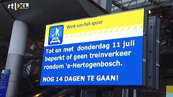 RTL Nieuws Geen trein maar ook geen chaos in Den Bosch