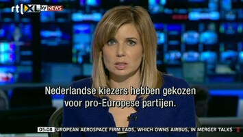 RTL Z Nieuws Buitenlandse media zien de verkiezingsuitslag als een keus vóór Europa