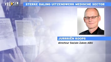RTL Z Nieuws 25% minder uitzendkrachten in de zorg