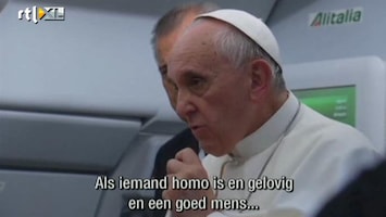 RTL Nieuws Paus wil homo's niet veroordelen