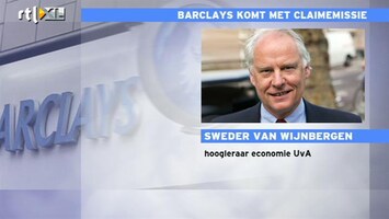 RTL Z Nieuws Van Wijnbergen: andere banken moeten voorbeeld Barclays volgen