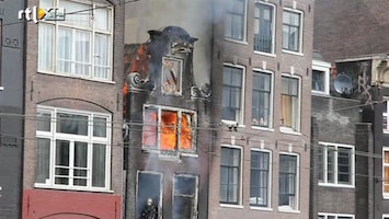 RTL Nieuws Dode bij brand in historisch pand in Amsterdam