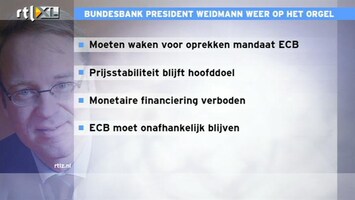 RTL Z Nieuws Weidmann gaat weer vol op het orgel over oprekken mandaat ECB