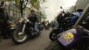 RTL Nieuws Hells Angels demonstreren in Amsterdam