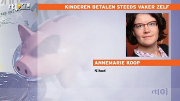 RTL Z Nieuws Nibud: kinderen betalen rekening steeds vaker zelf