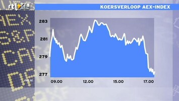 RTL Z Nieuws 17:00 Beurs zakt steeds verder weg: AEX verliest meer dan 1,5 procent