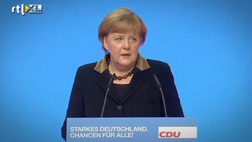 RTL Z Nieuws Merkel blijft bezorgd over de euro