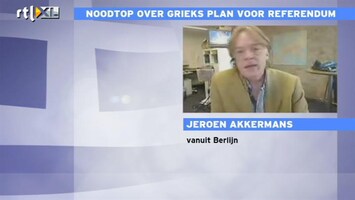 RTL Z Nieuws Jeroen Akkermans: Duitsland houdt vertrouwen in Griekse oplossing