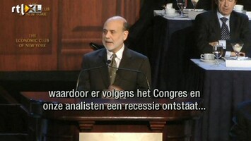 RTL Z Nieuws Bernanke: politiek VS moet snel met oplossing komen voor begrotingsproblmen