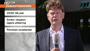 RTL Nieuws Spanning rondom pensioenakkoord