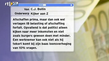 Special: De Kijker Aan Zet Wordt er bij afschaffen ook wat gedaan aan de inkomstenbelasting of eigen woning forfait?