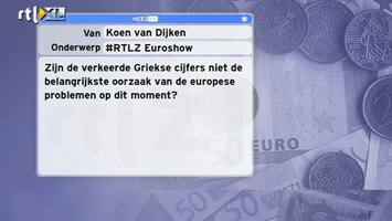 RTL Z Nieuws Zijn de verkeerde Griekse cijfers niet de belangrijkste oorzaak van de Europese problemen?