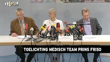 RTL Z Nieuws Toelichting medisch team over Friso