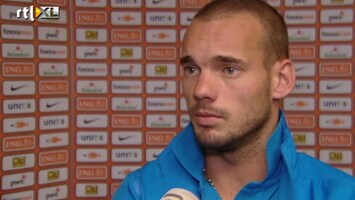 RTL Nieuws Sneijder: Ik denk niet dat er aan de opstelling iets verandert