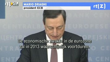 RTL Z Nieuws Draghi: Eurozone zwak, maar er gloort hoop