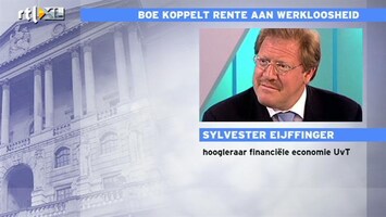 RTL Z Nieuws Bank of England wil werkloosheid onder de 7% krijgen