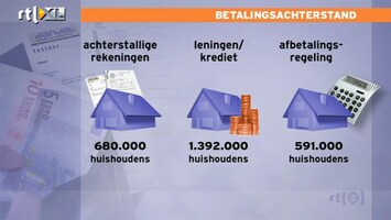 RTL Z Nieuws 700.000 huishoudens kunnen niet meer al rekeningen betalen