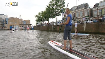 RTL Nieuws Nu ook in Nederland: stand up paddle