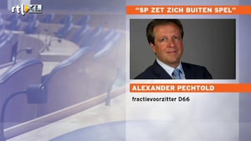 RTL Nieuws Pechtold: 'SP zet zich buitenspel'