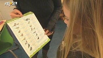 RTL Nieuws Basisschoolleerlingen gaan vogels tellen